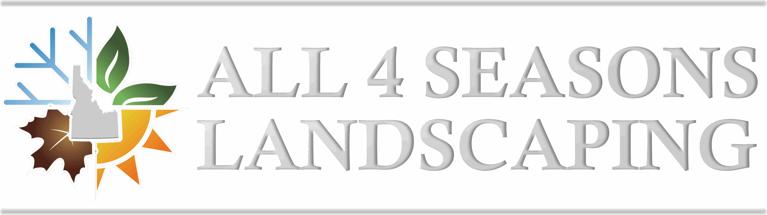 All 4 Seasons Landscaping Logo Horizontal
